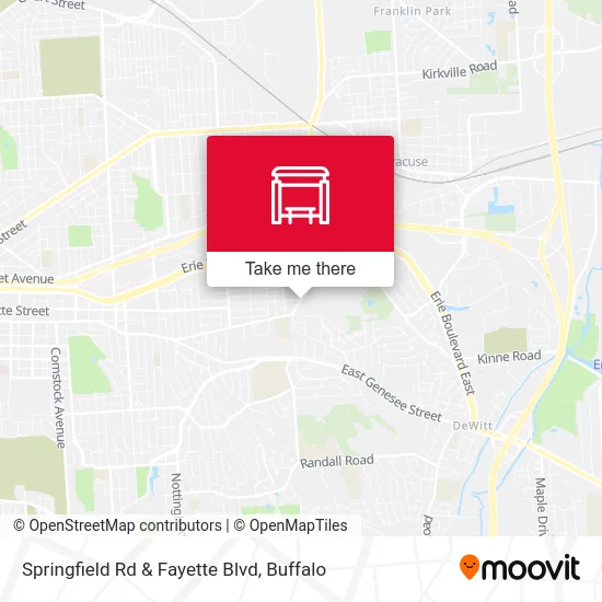 Springfield Rd & Fayette Blvd map