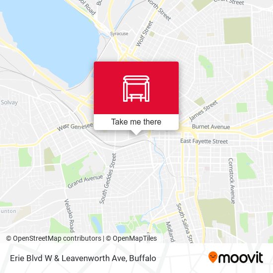 Erie Blvd W & Leavenworth Ave map