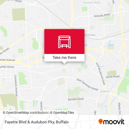 Fayette Blvd & Audubon Pky map