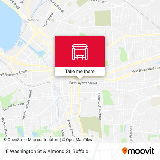 Mapa de E Washington St & Almond St