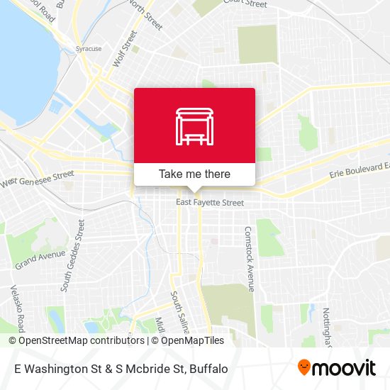 Mapa de E Washington St & S Mcbride St