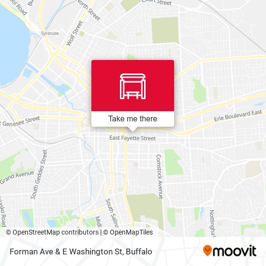 Forman Ave & E Washington St map