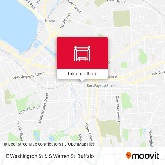 Mapa de E Washington St & S Warren St