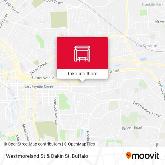 Westmoreland St & Dakin St map