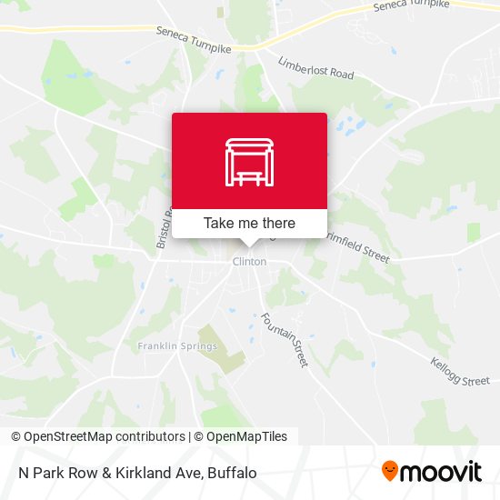 N Park Row & Kirkland Ave map