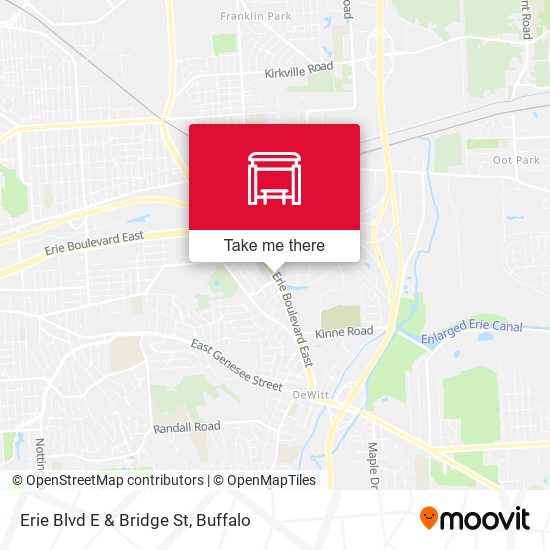 Mapa de Erie Blvd E & Bridge St