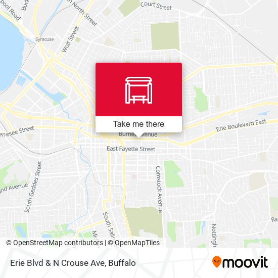 Erie Blvd & N Crouse Ave map