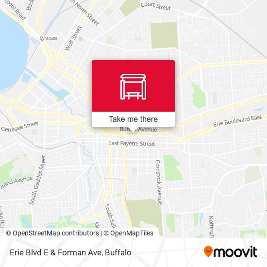 Mapa de Erie Blvd E & Forman Ave