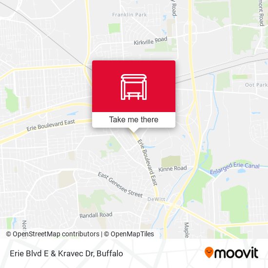 Mapa de Erie Blvd E & Kravec Dr