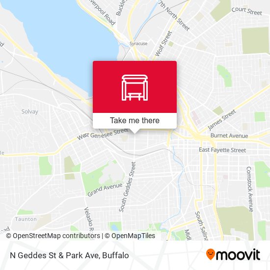 Mapa de N Geddes St & Park Ave