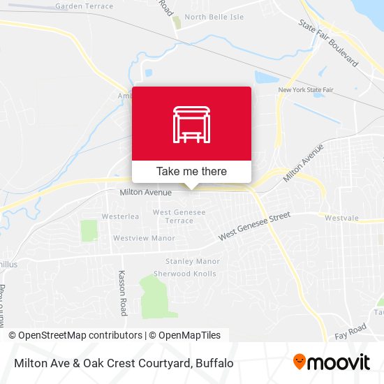 Mapa de Milton Ave & Oak Crest Courtyard