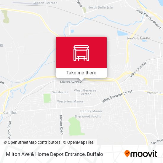 Milton Ave & Home Depot Entrance map