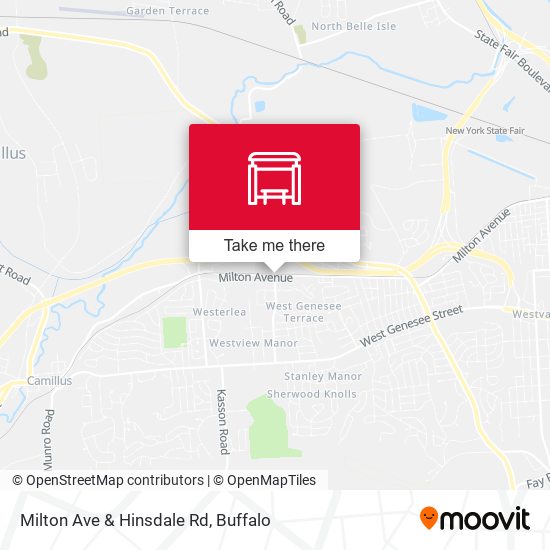 Mapa de Milton Ave & Hinsdale Rd