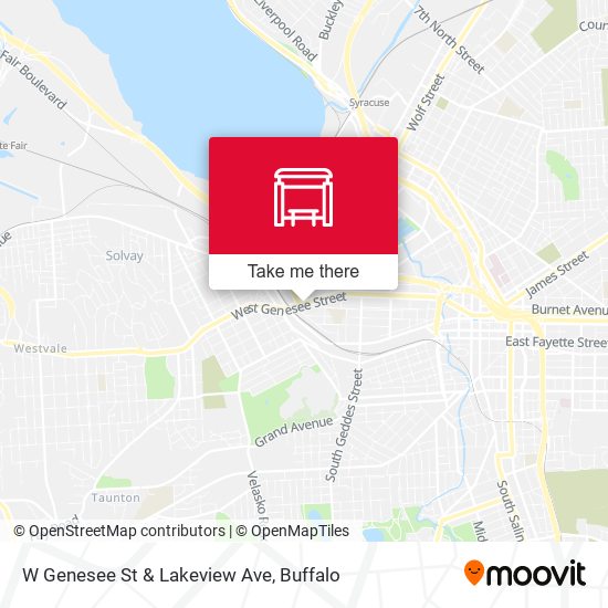 W Genesee St & Lakeview Ave map