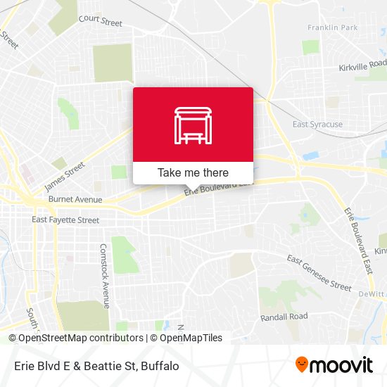 Erie Blvd E & Beattie St map