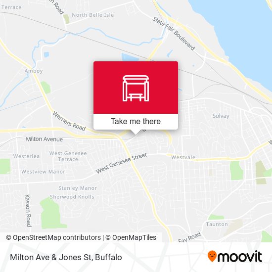 Mapa de Milton Ave & Jones St