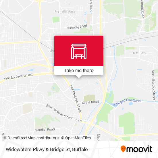 Widewaters Pkwy & Bridge St map