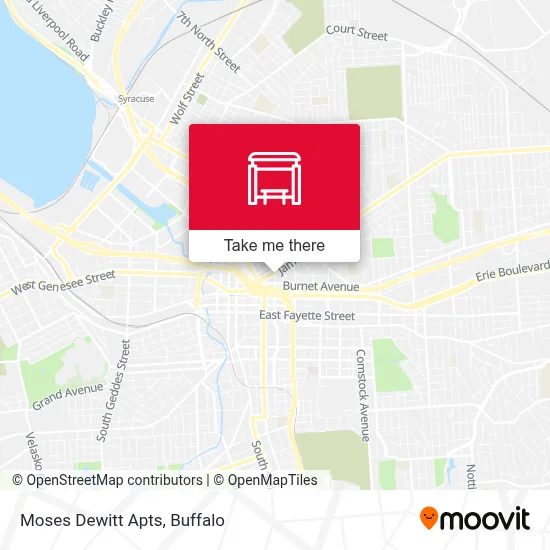 Moses Dewitt Apts map