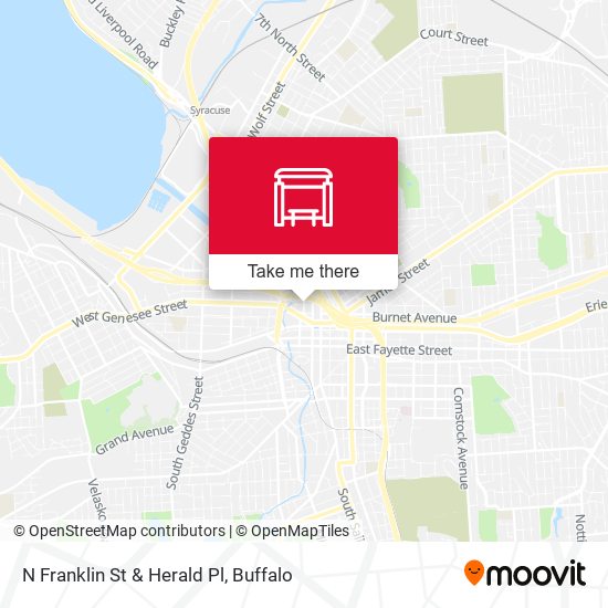 N Franklin St & Herald Pl map