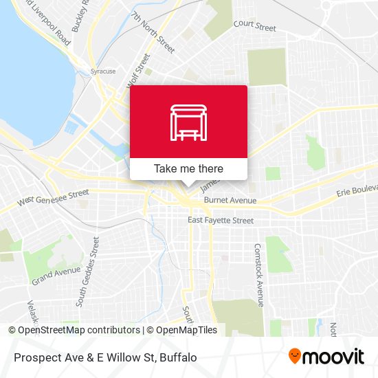 Prospect Ave & E Willow St map