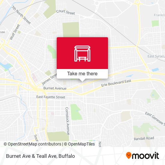Burnet Ave & Teall Ave map