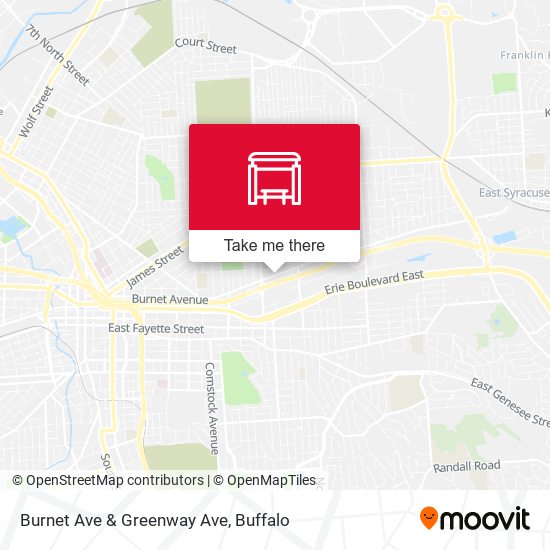 Burnet Ave & Greenway Ave map