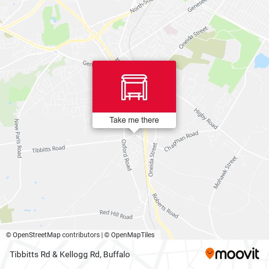 Mapa de Tibbitts Rd & Kellogg Rd
