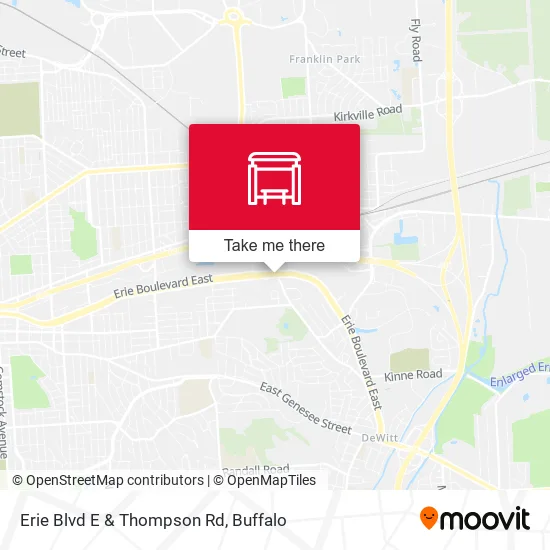 Erie Blvd E & Thompson Rd map
