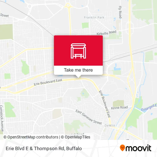Mapa de Erie Blvd E & Thompson Rd
