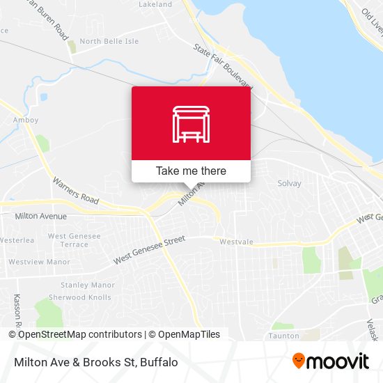 Milton Ave & Brooks St map