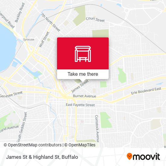 Mapa de James St & Highland St