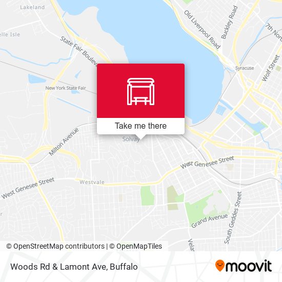 Woods Rd & Lamont Ave map