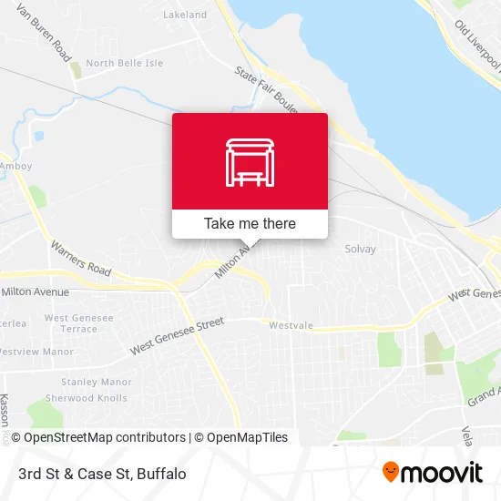 Mapa de 3rd St & Case St