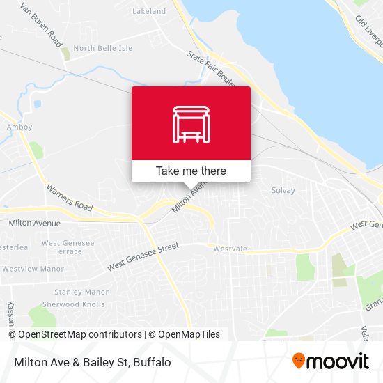 Milton Ave & Bailey St map
