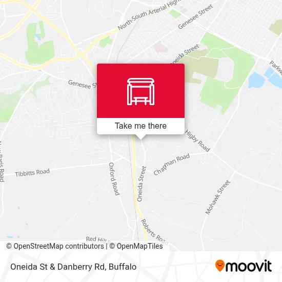Oneida St & Danberry Rd map
