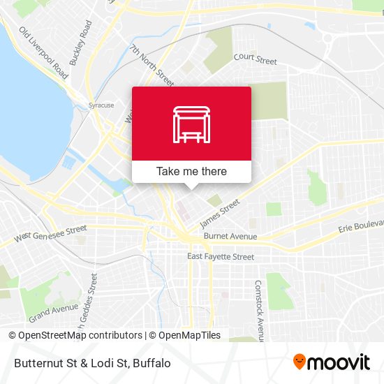Butternut St & Lodi St map