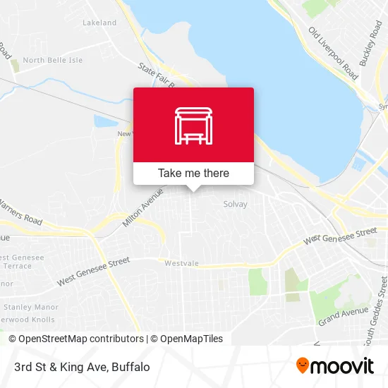 3rd St & King Ave map