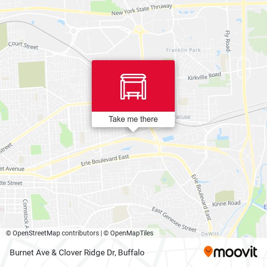 Burnet Ave & Clover Ridge Dr map