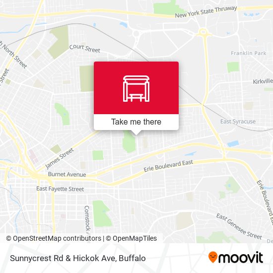 Sunnycrest Rd & Hickok Ave map