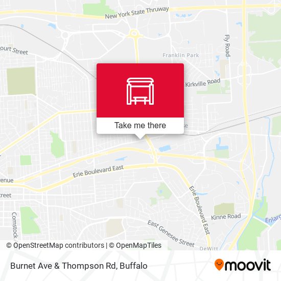 Burnet Ave & Thompson Rd map