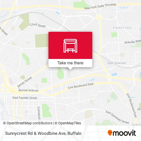 Mapa de Sunnycrest Rd & Woodbine Ave