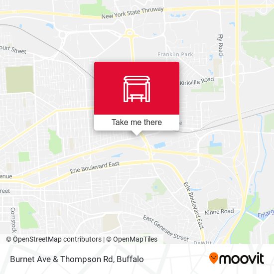 Mapa de Burnet Ave & Thompson Rd