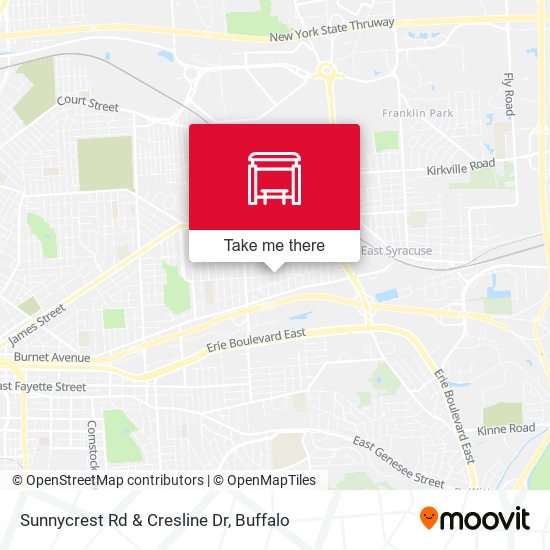 Sunnycrest Rd & Cresline Dr map