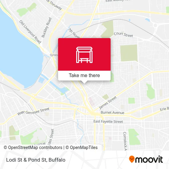 Lodi St & Pond St map