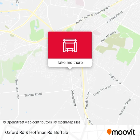 Oxford Rd & Hoffman Rd map