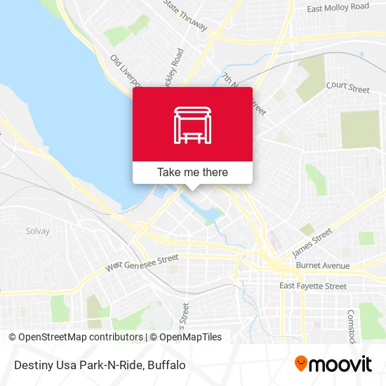 Mapa de Destiny Usa Park-N-Ride