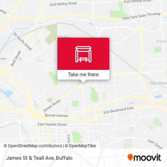 Mapa de James St & Teall Ave