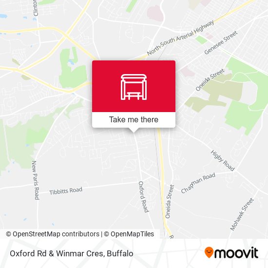 Oxford Rd & Winmar Cres map