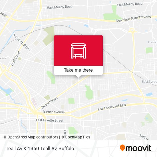 Mapa de Teall Av & 1360 Teall Av