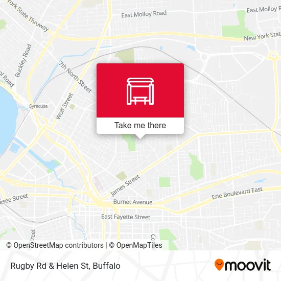 Rugby Rd & Helen St map